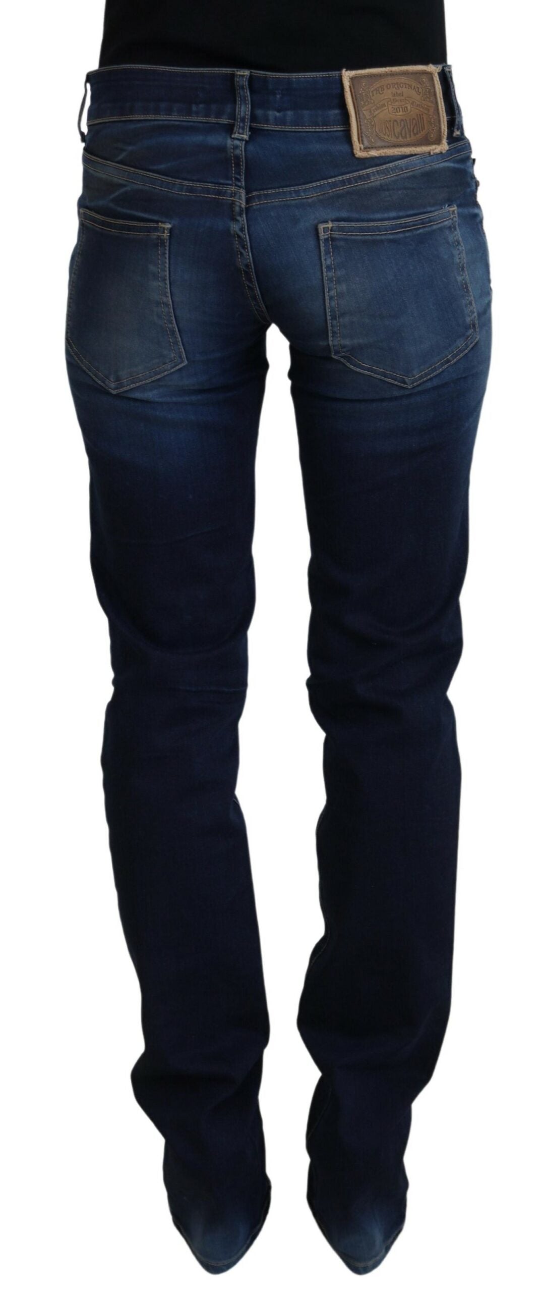 Дамски ежедневни дънки Just Cavalli Blue Cotton