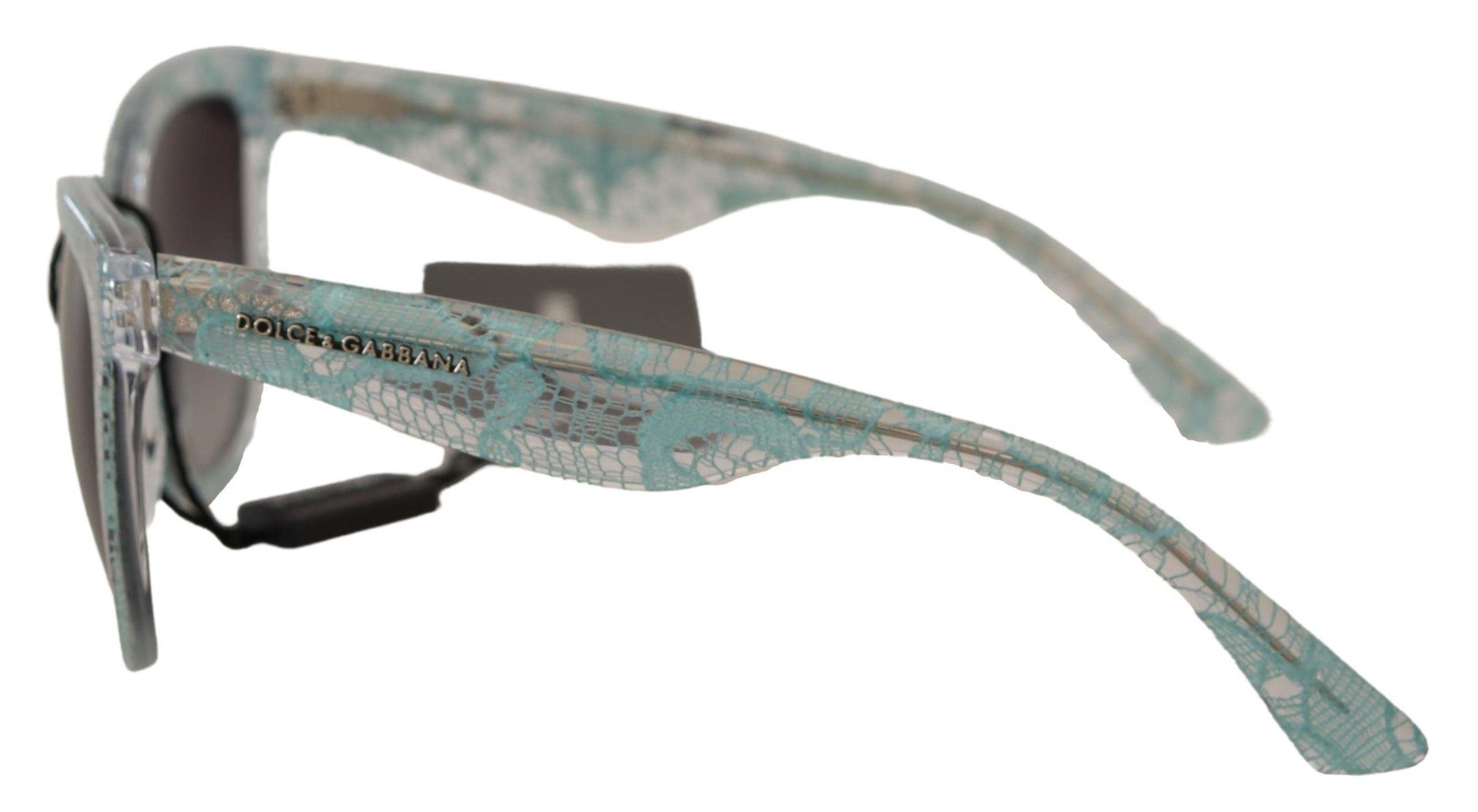 Dolce & Gabbana Blue Lace Crystal Acetate Butterfly DG4190 Слънчеви очила
