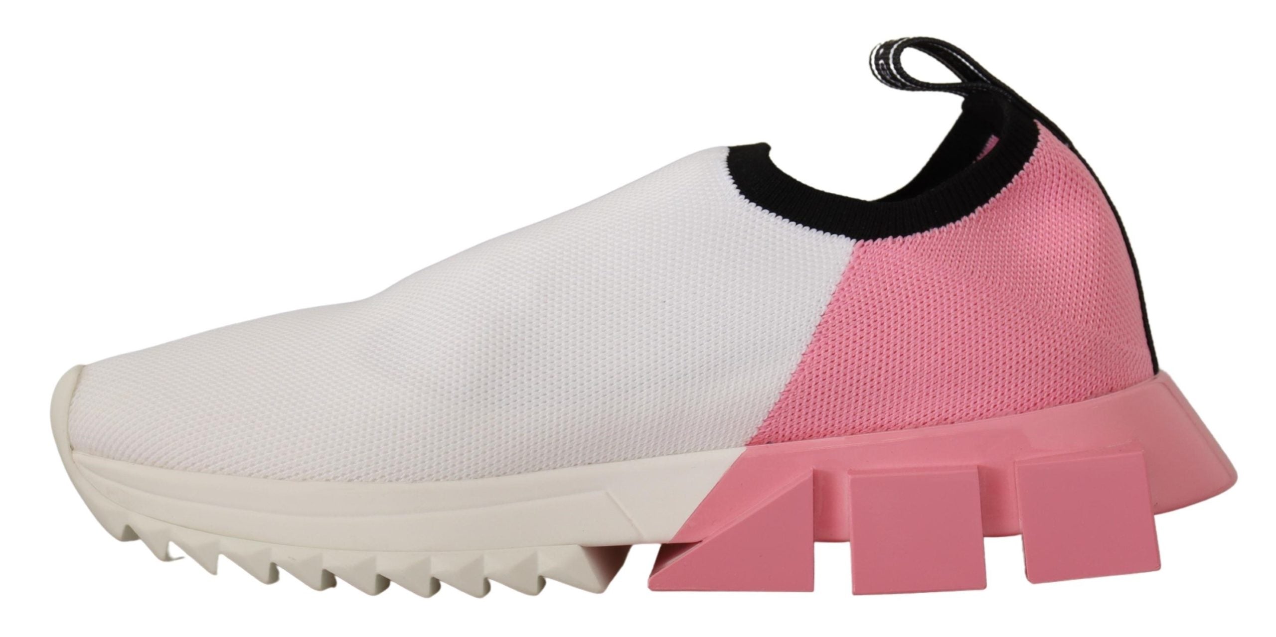 Дамски маратонки Dolce & Gabbana Pink White Logo Sorrento