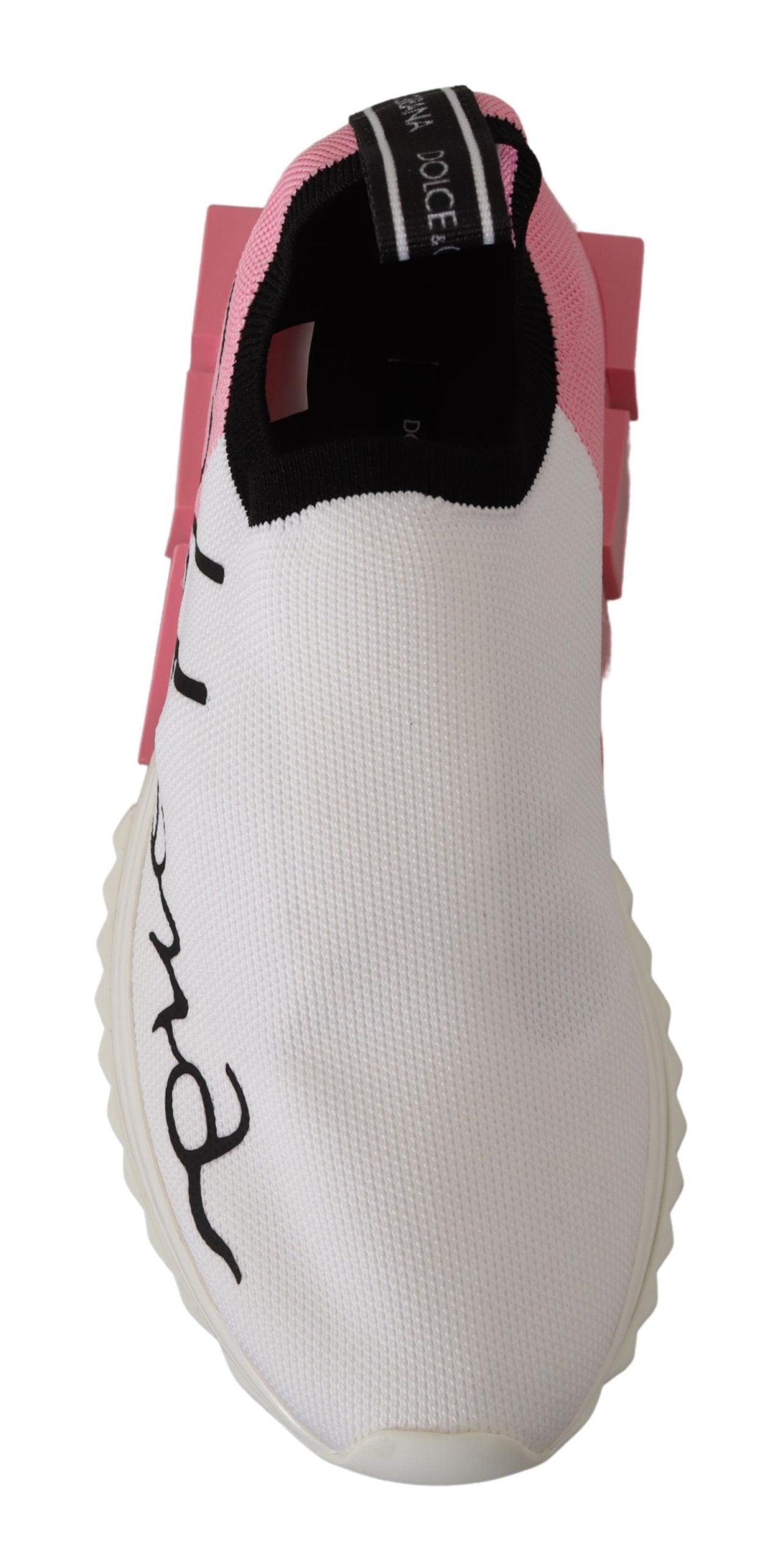 Дамски маратонки Dolce & Gabbana Pink White Logo Sorrento