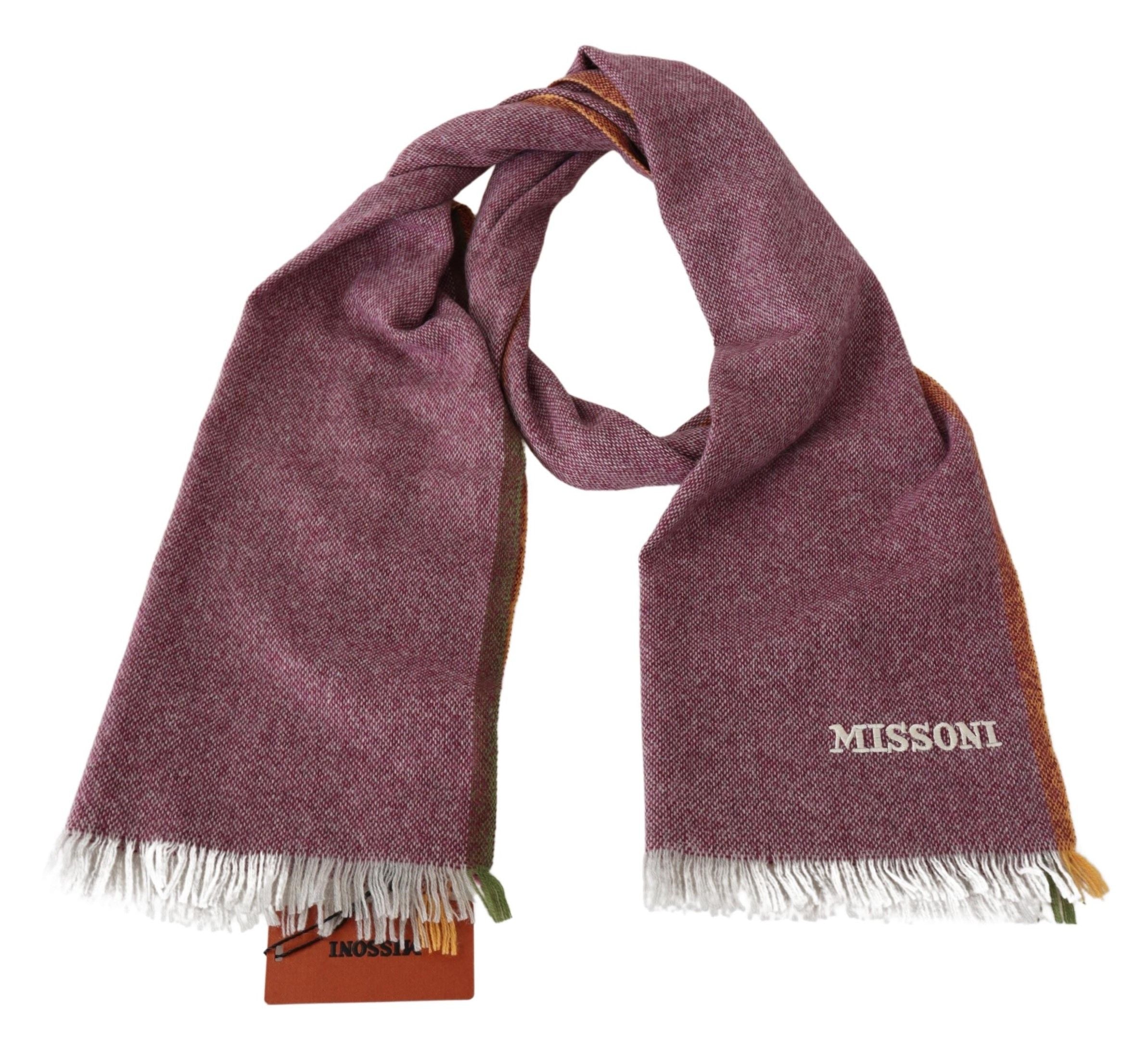 Шал Missoni Maroon 100% кашмирен унисекс