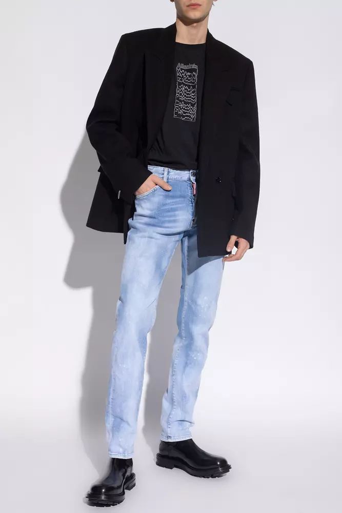 Светлосини памучни дънки и панталон Dsquared²