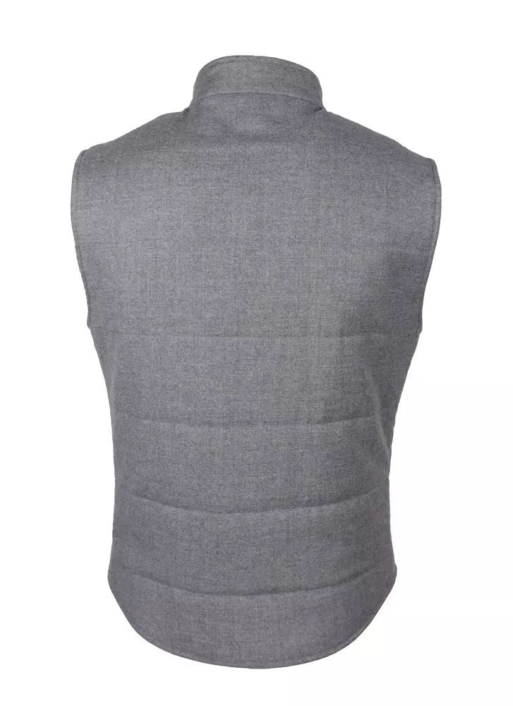 Made in Italy Elegant Wool-Cashmere Men's Vest