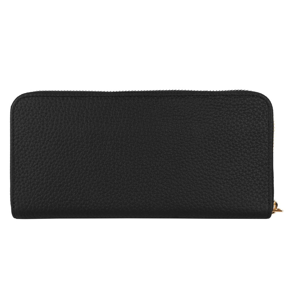 Baldinini Trend Elegant Leather Zip Wallet - Timeless Accessory