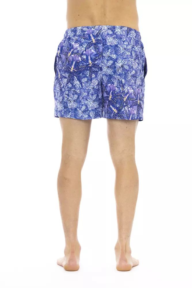 Светлосин полиестерен бански костюм Just Cavalli
