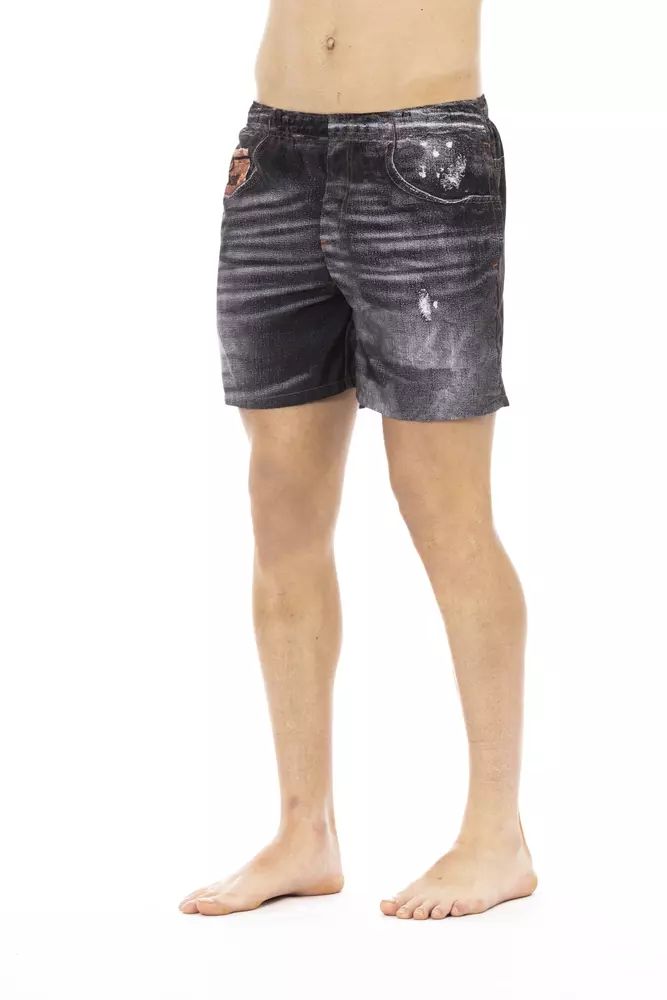 Черен полиестерен бански костюм Just Cavalli