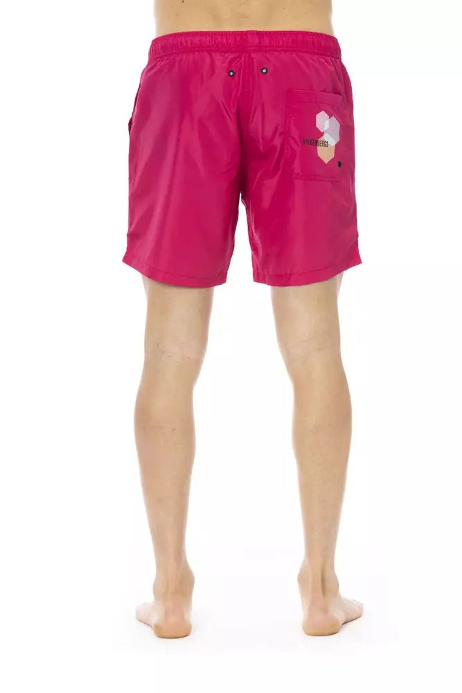Полиестерни бански костюми Bikkembergs Fuchsia