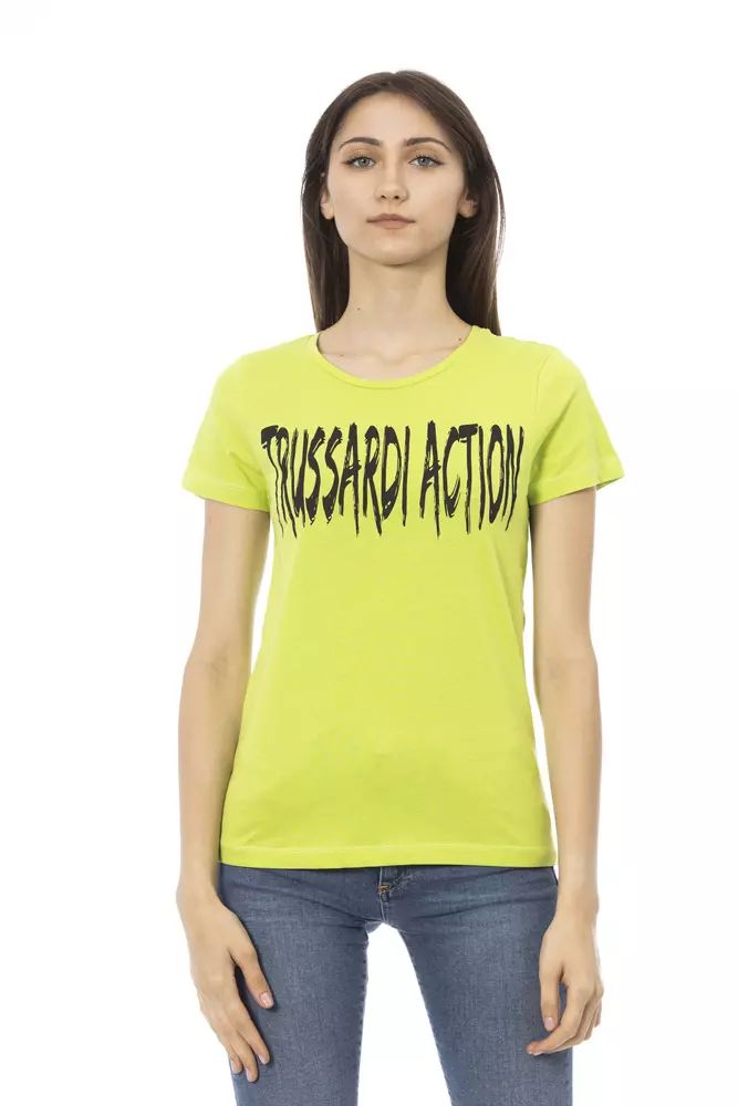 Зелени памучни горнища и тениска Trussardi Action