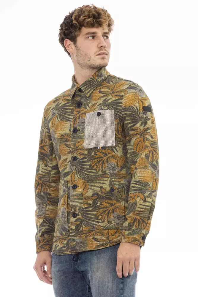 Distretto12 Elegant Italian Collar Green Shirt