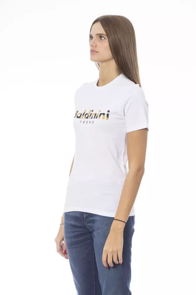 Бели памучни топове и тениска Baldinini Trend