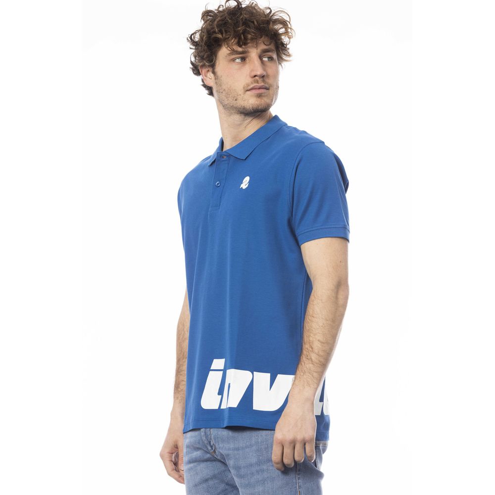 Invicta Elegant Short Sleeve Blue Polo Shirt