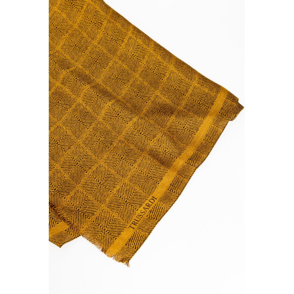 Trussardi Elegant Yellow Scarf for the Discerning Gentleman