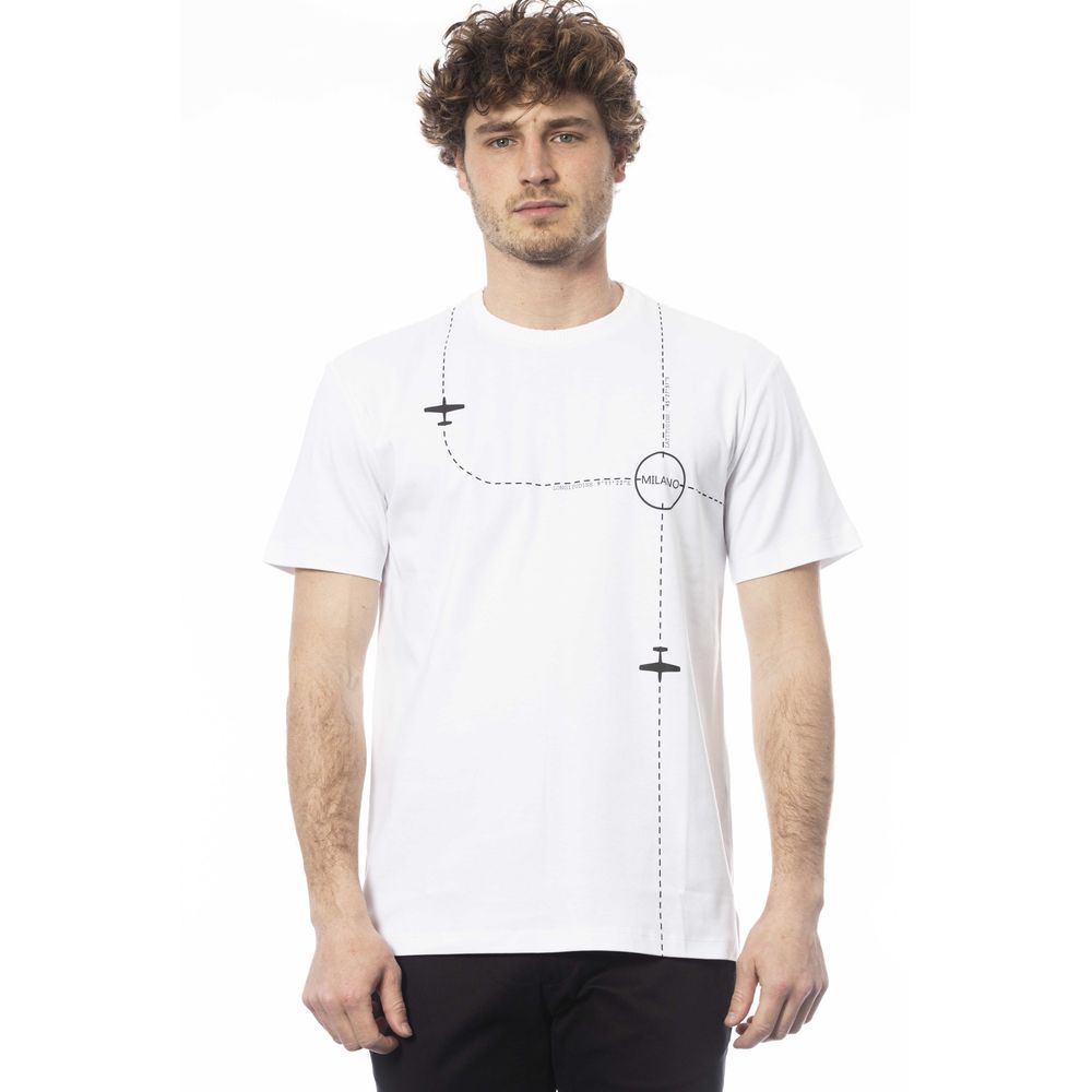 Trussardi Elegant White Cotton Crew Neck Tee