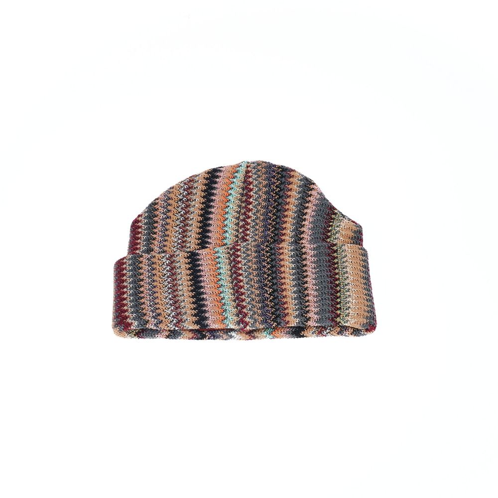 Missoni Geometric Fantasy Chic Multicolor Wool Hat
