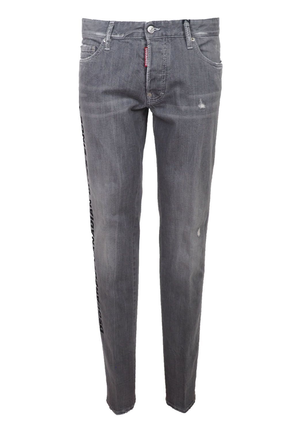 Сиви памучни дънки и панталон Dsquared²