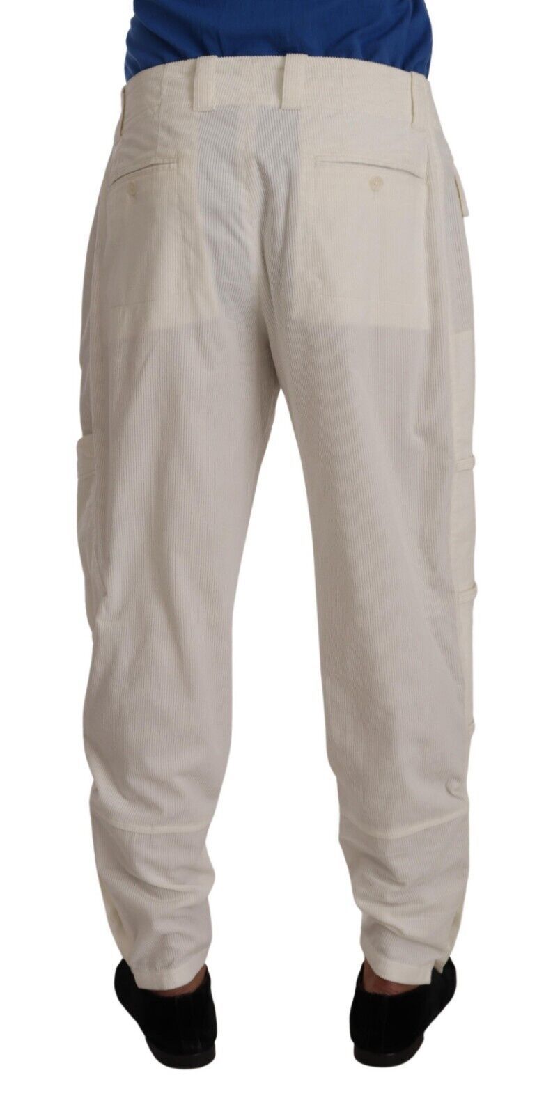 Карго панталон Dolce & Gabbana Off White Cotton Corduroy