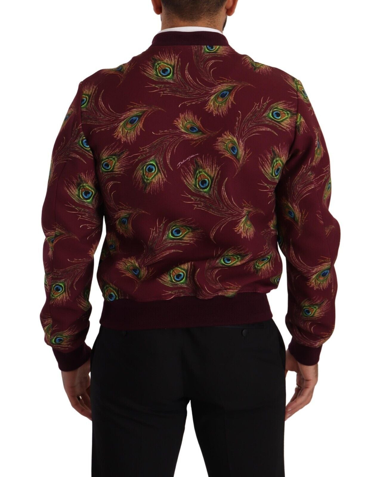 Dolce & Gabbana Red Peacock полиестерно еластично яке с пълен цип