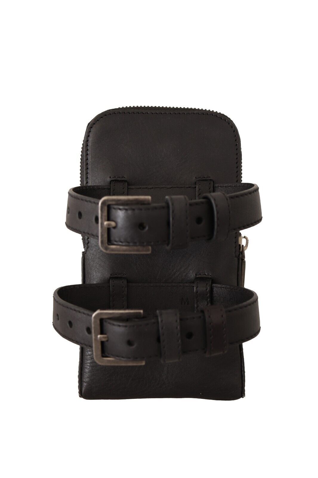 Dolce & Gabbana Elegant Black Leather Double-Strap Multi Kit