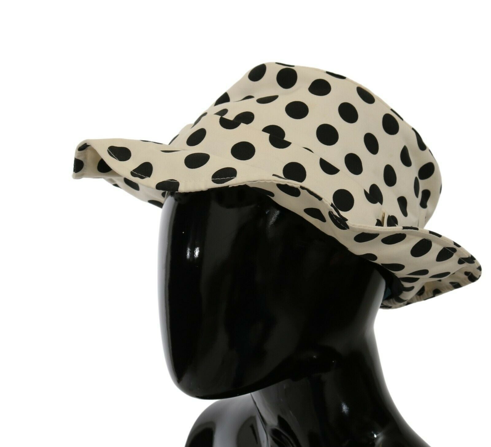 Dolce & Gabbana Chic Black Polka Dot Trilby Hat
