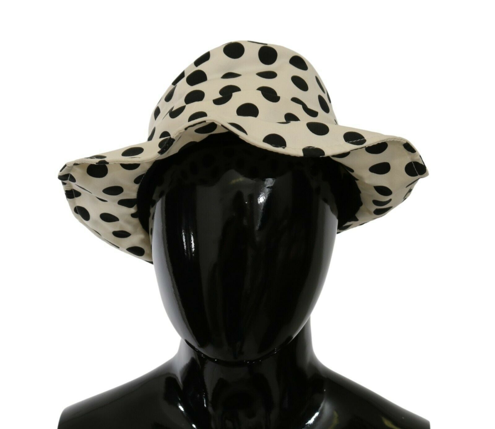 Dolce & Gabbana Chic Black Polka Dot Trilby Hat