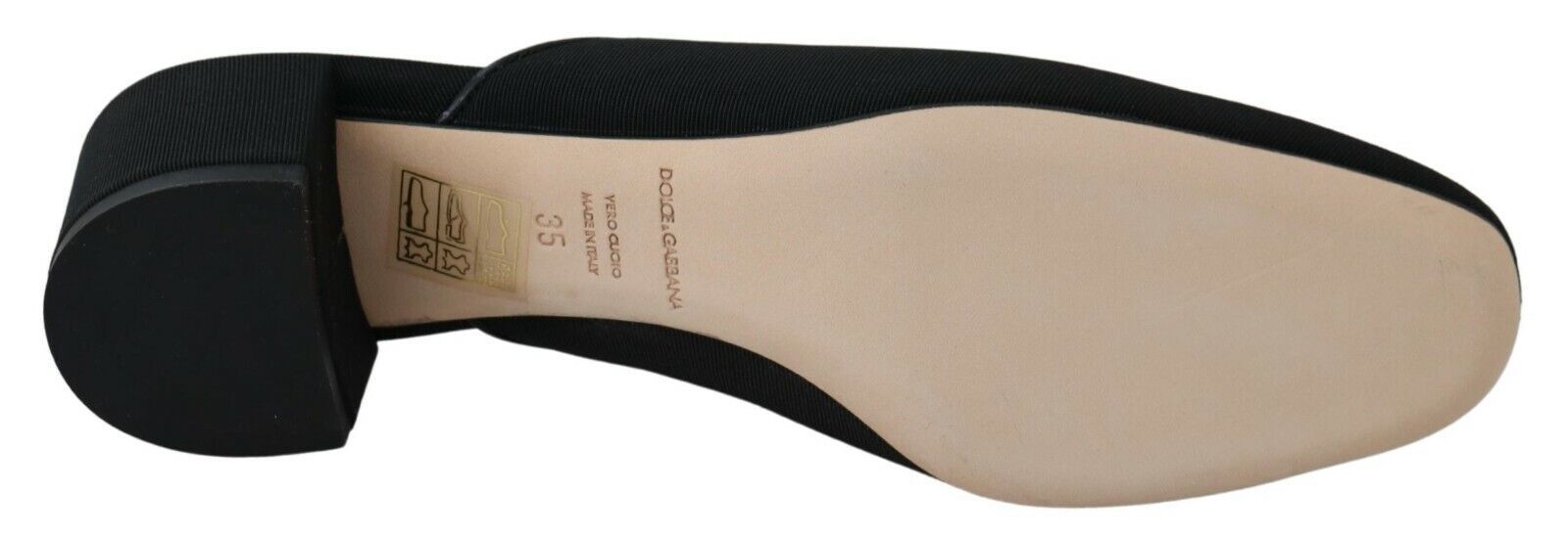 Дамски сандали Dolce & Gabbana Black Grosgrain Slides