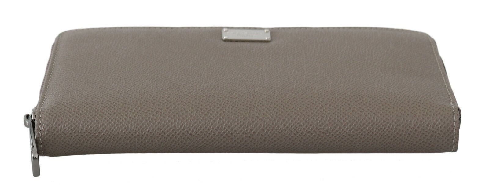 Dolce & Gabbana бежов кожен цип Continental Bill Card портфейл за монети