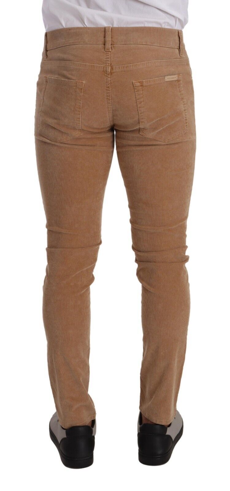 Елегантни кадифени дънки с прилепнала кройка Dolce & Gabbana