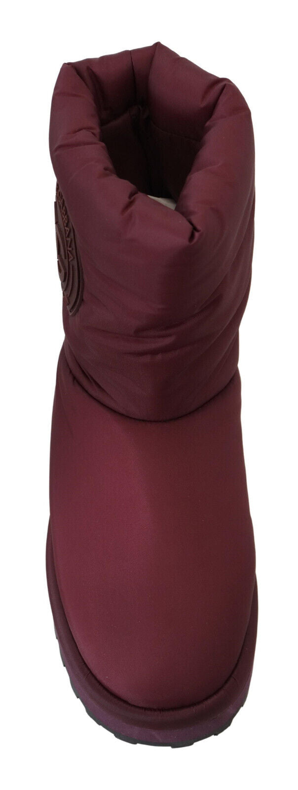 Найлонови ботуши Dolce & Gabbana Bordeaux Подплатени средни обувки