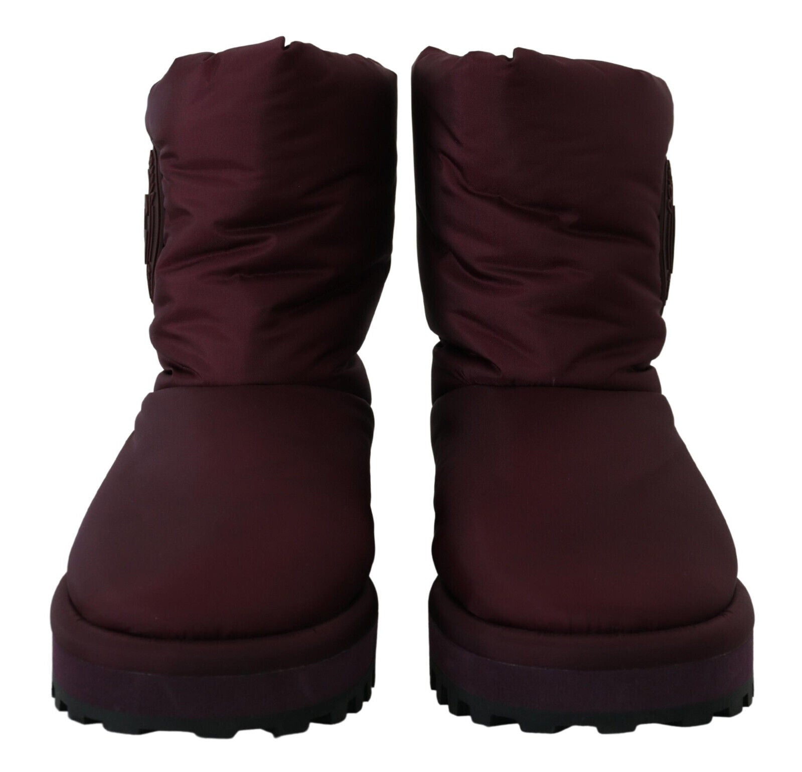 Найлонови ботуши Dolce & Gabbana Bordeaux Подплатени средни обувки