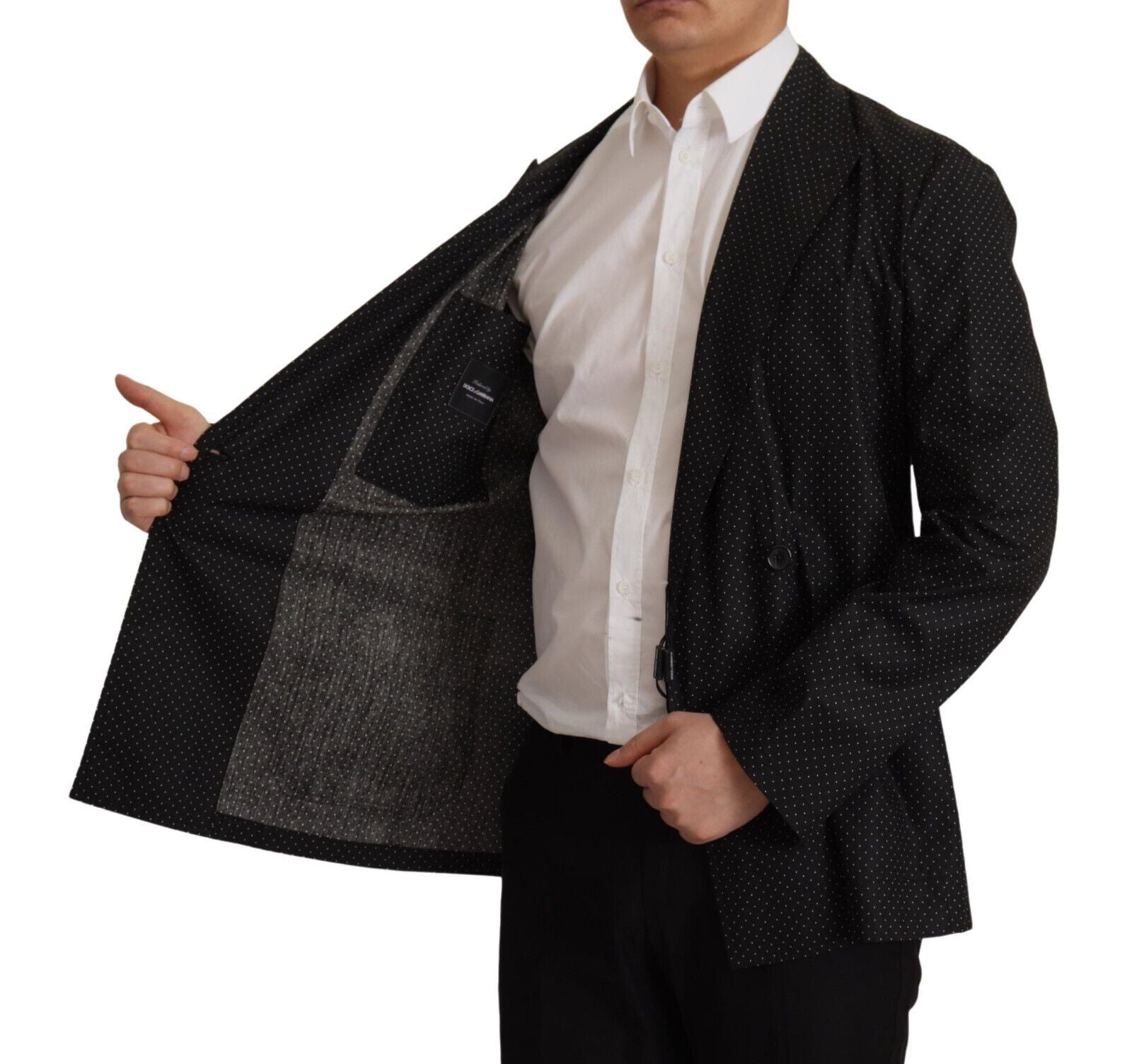 Тънко блейзър с двойно закопчаване на точки от Dolce & Gabbana