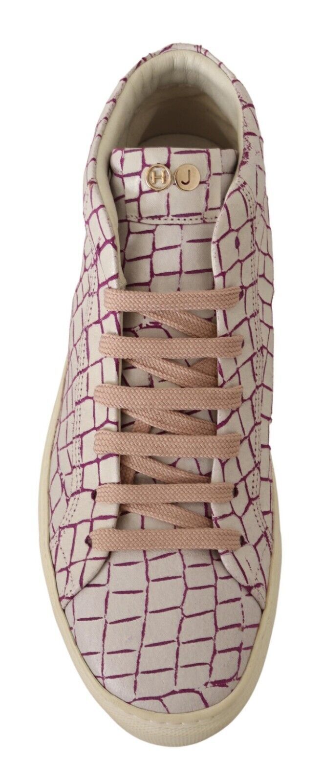 Кожени маратонки HIDE & JACK Chic в бяло и бордо