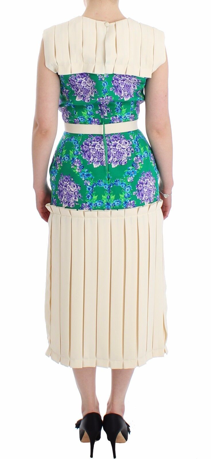 Многоцветна рокля без ръкави Caterina Gatta Chic Artisan