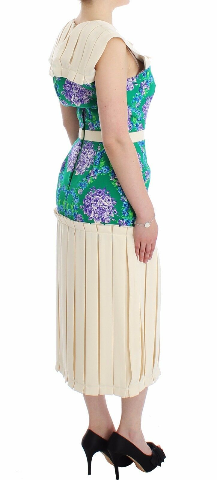 Многоцветна рокля без ръкави Caterina Gatta Chic Artisan