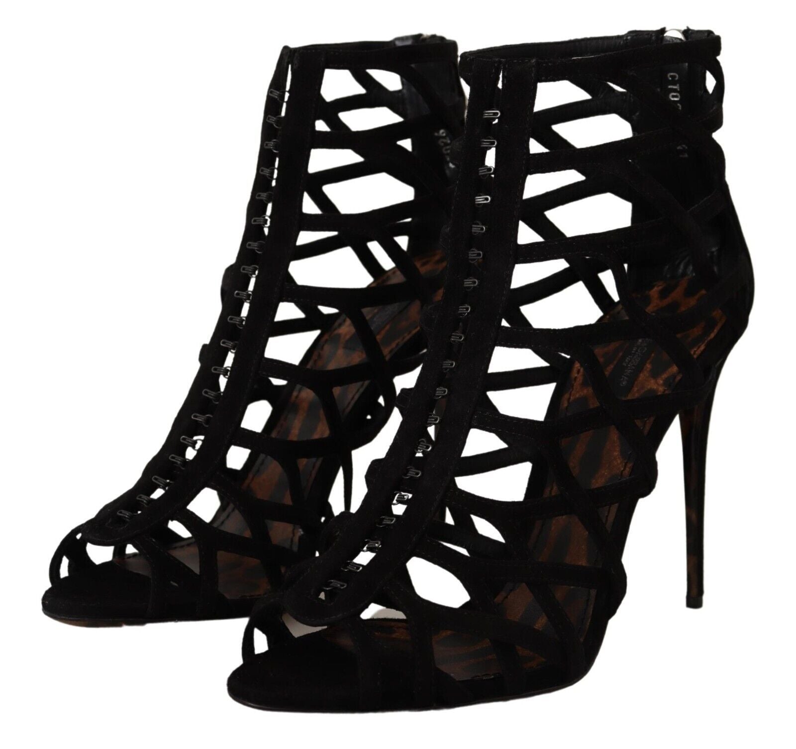 Dolce & Gabbana Черни велурени токчета Bette Sandals Shoes