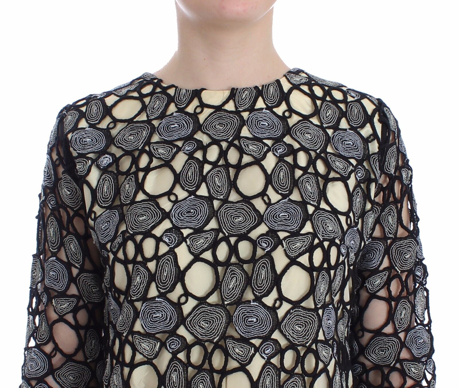 Елегантна многоцветна рокля-калъф Lanre Da Silva Ajayi с изкусен дизайн