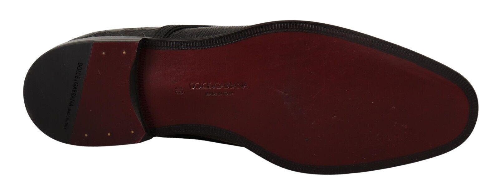 Екзотични кожени официални обувки с връзки Dolce & Gabbana