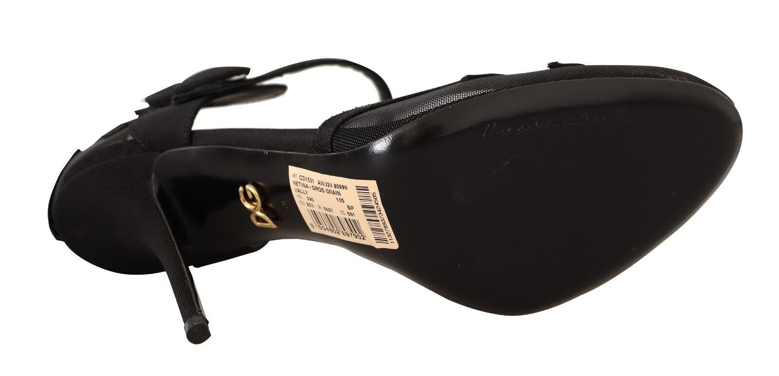 Елегантни мрежести обувки на висок ток с каишка за глезена Dolce & Gabbana