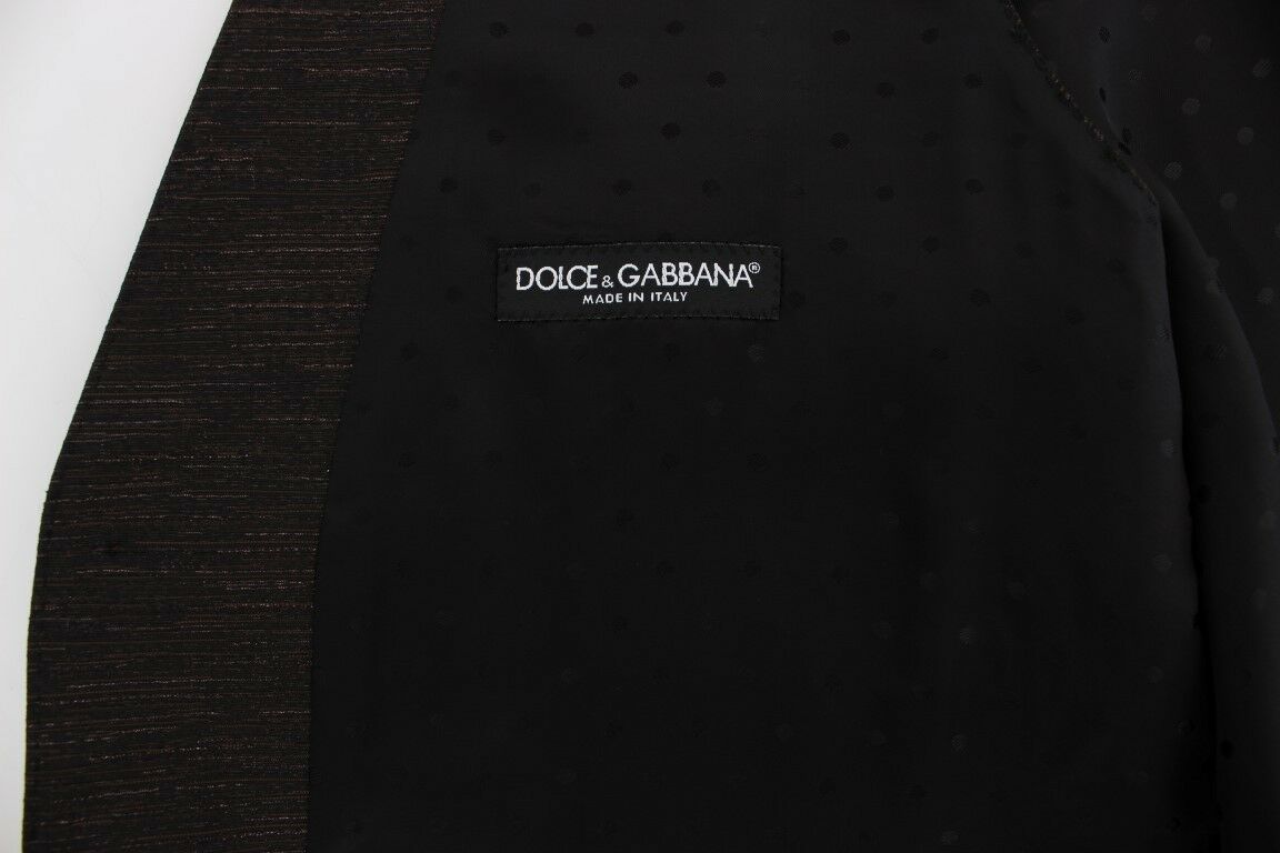 Черна вълнена рокля с лого на Dolce & Gabbana