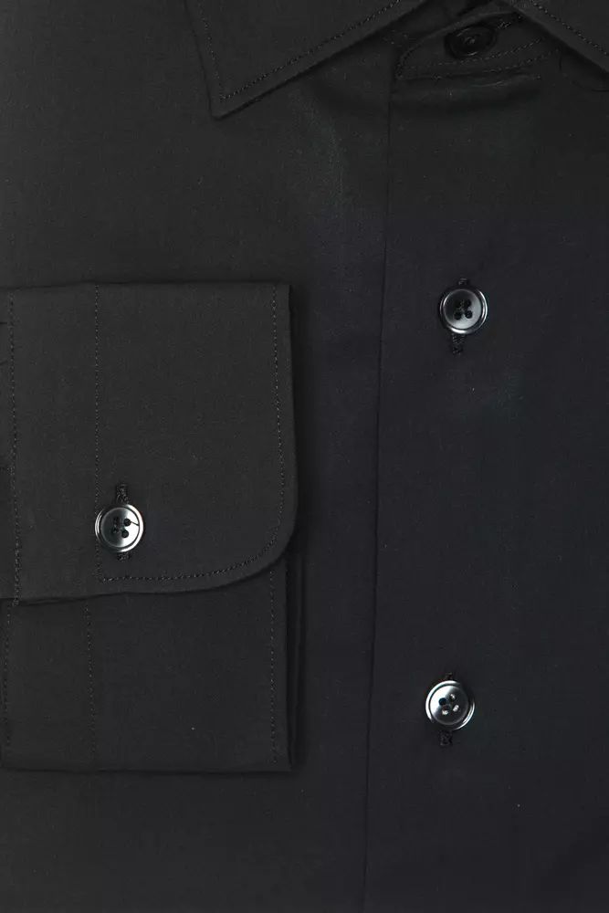 Robert Friedman Elegant Slim Collar Medium Shirt in Gray