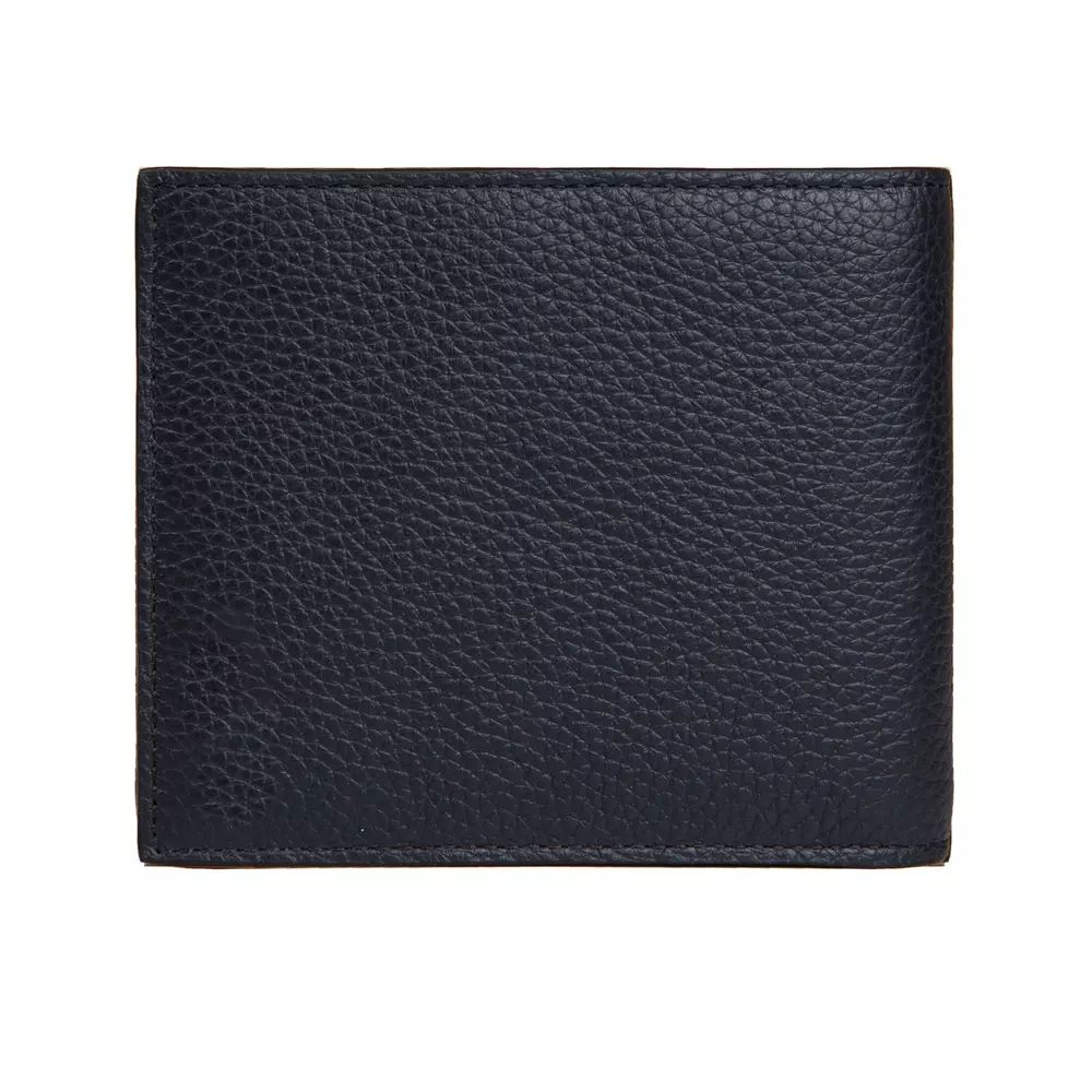 Neil Barrett Sleek Blue Leather Men's Wallet