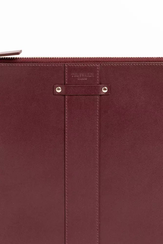 Кафяв кожен портфейл Trussardi