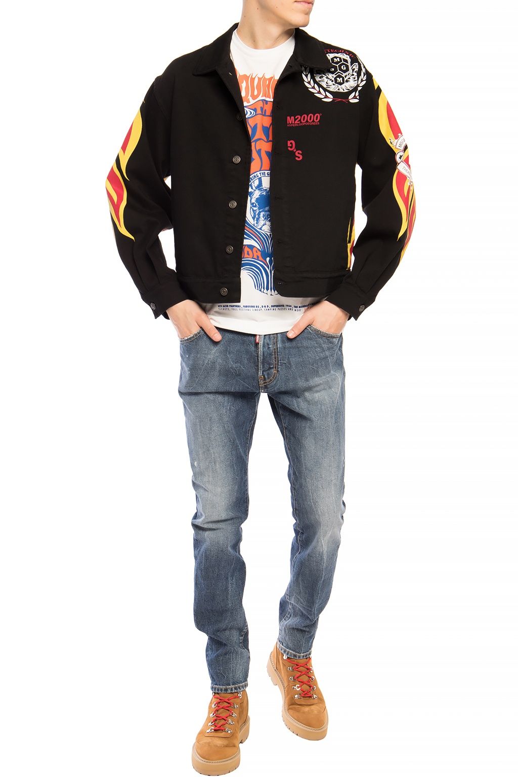 Сини памучни дънки и панталон Dsquared²