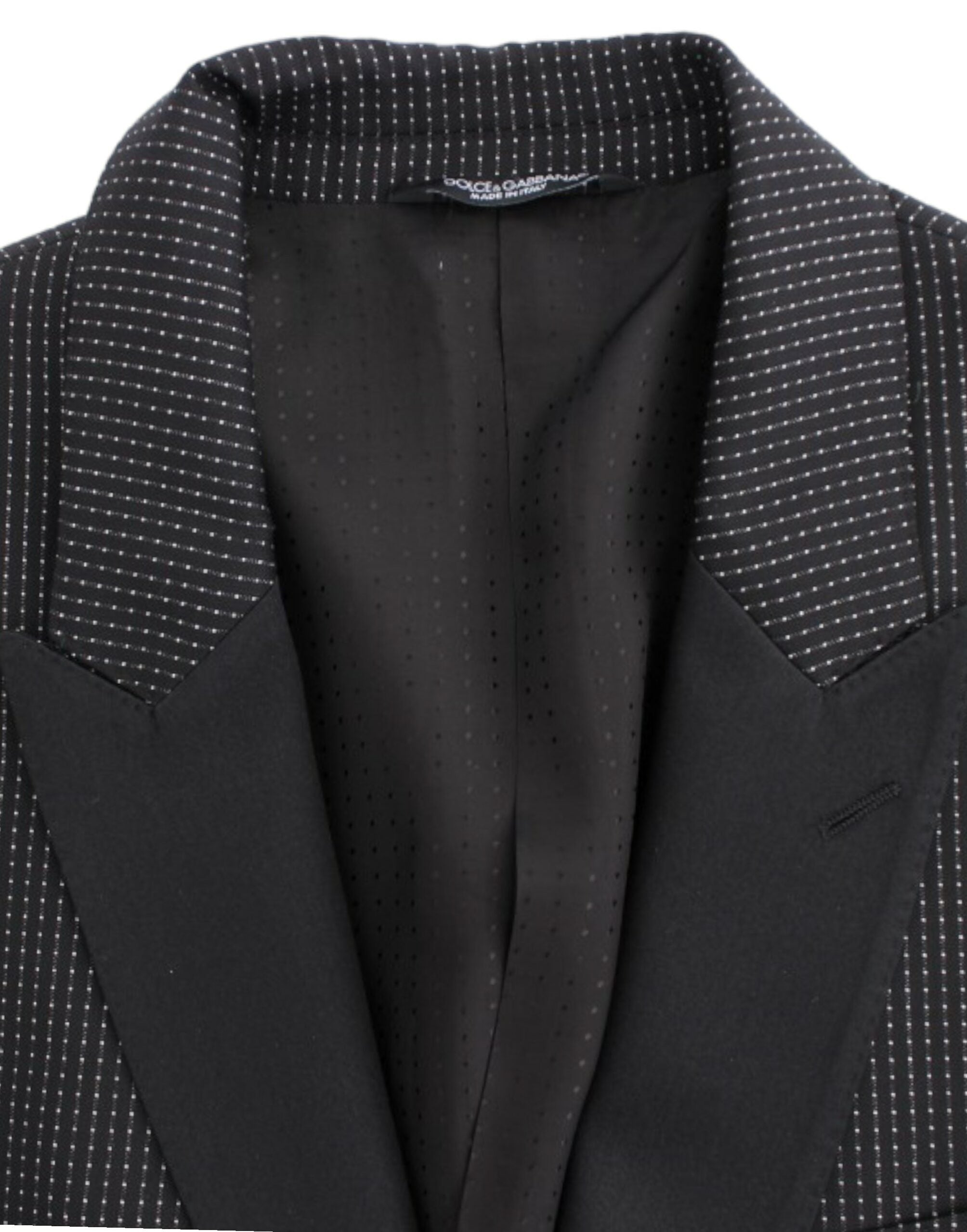 Dolce &amp; Gabbana Черен вълнен тънък сако MARTINI