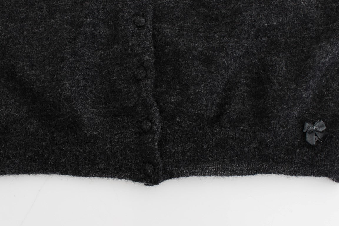 Ermanno Scervino Chic Cropped Alpaca Wool Sweater