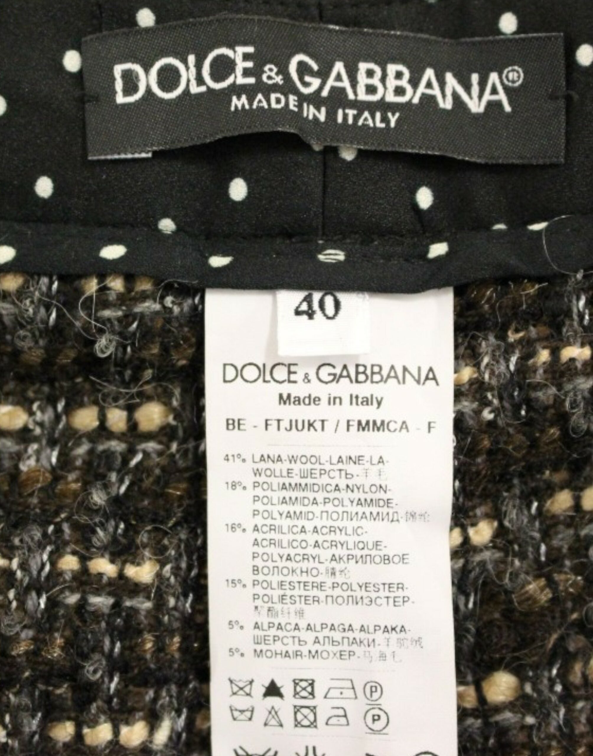 Многоцветни вълнени къси панталони Dolce &amp; Gabbana