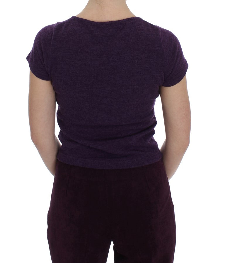 Комплект тениска с лилав вълнен костюм BENCIVENGA