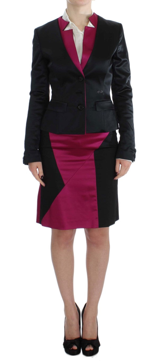 Черна розова пола и сако от две части Exte