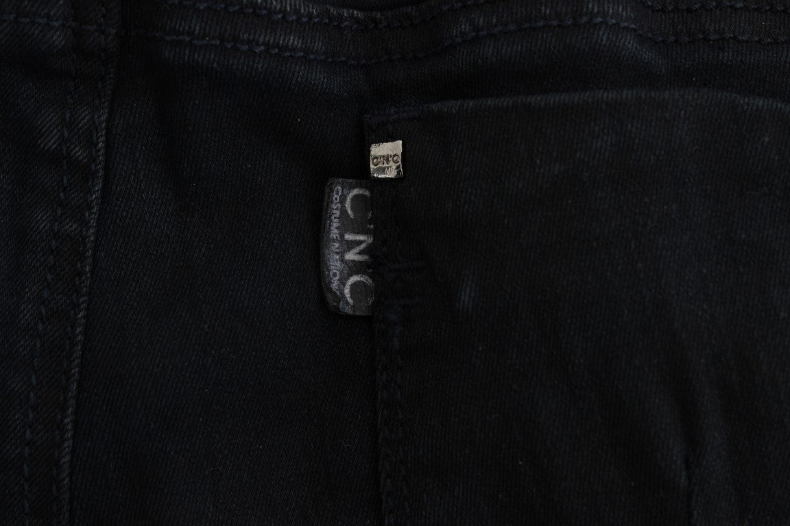 Костюм Национални черни памучни дънки Slim Fit Denim