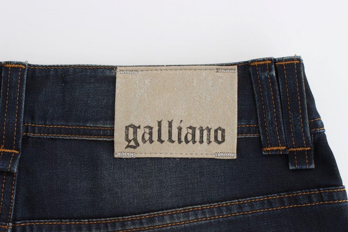 John Galliano Chic Boyfriend Fit Blue Jeans