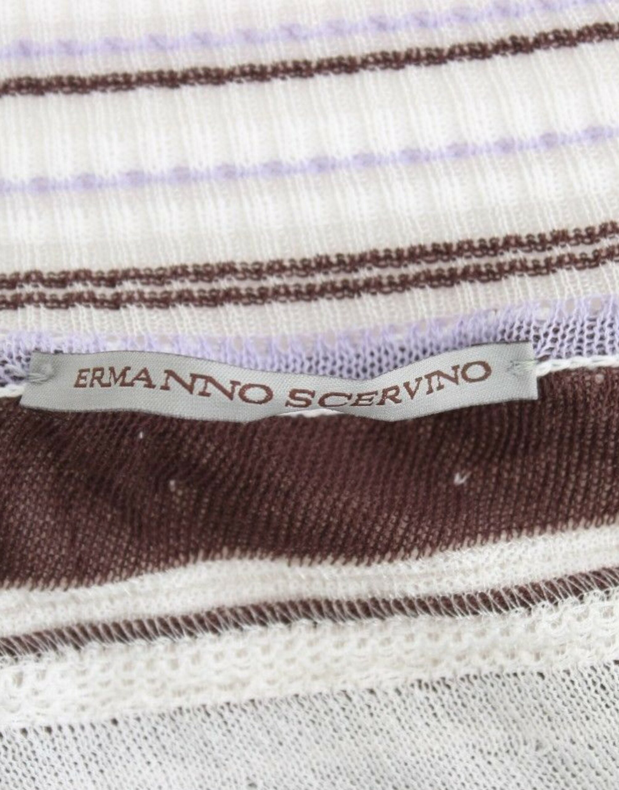 Ermanno Scervino дантелен горен пуловер с V-образно деколте и къс ръкав